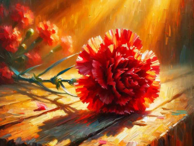 Pocta ženám - karafiát