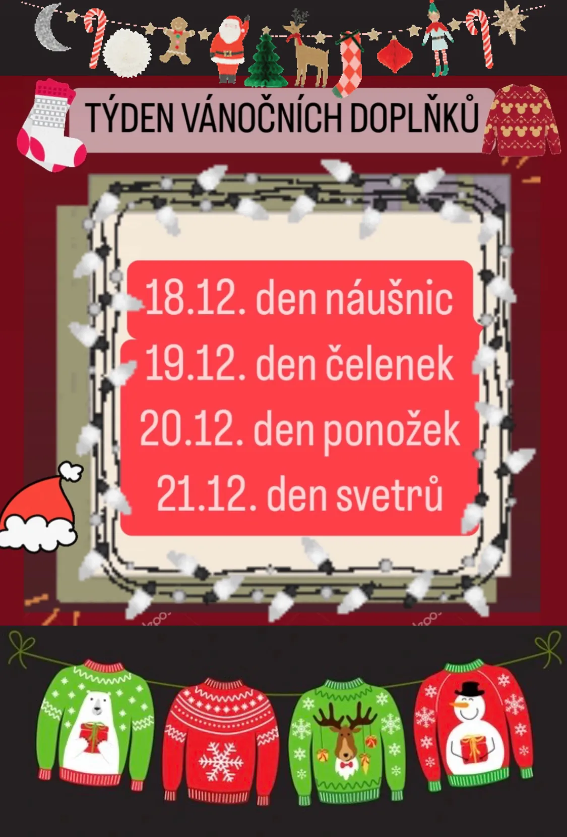 Týden vánočních dopĺňků 2023